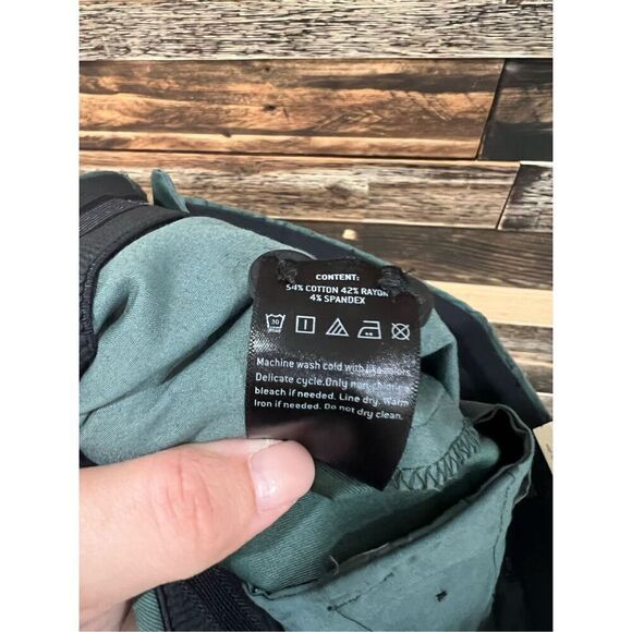 7Diamonds Parker Straight Fit Pants Green Sea Blue Performance Chino sz 32 x 32 - Picture 7 of 7